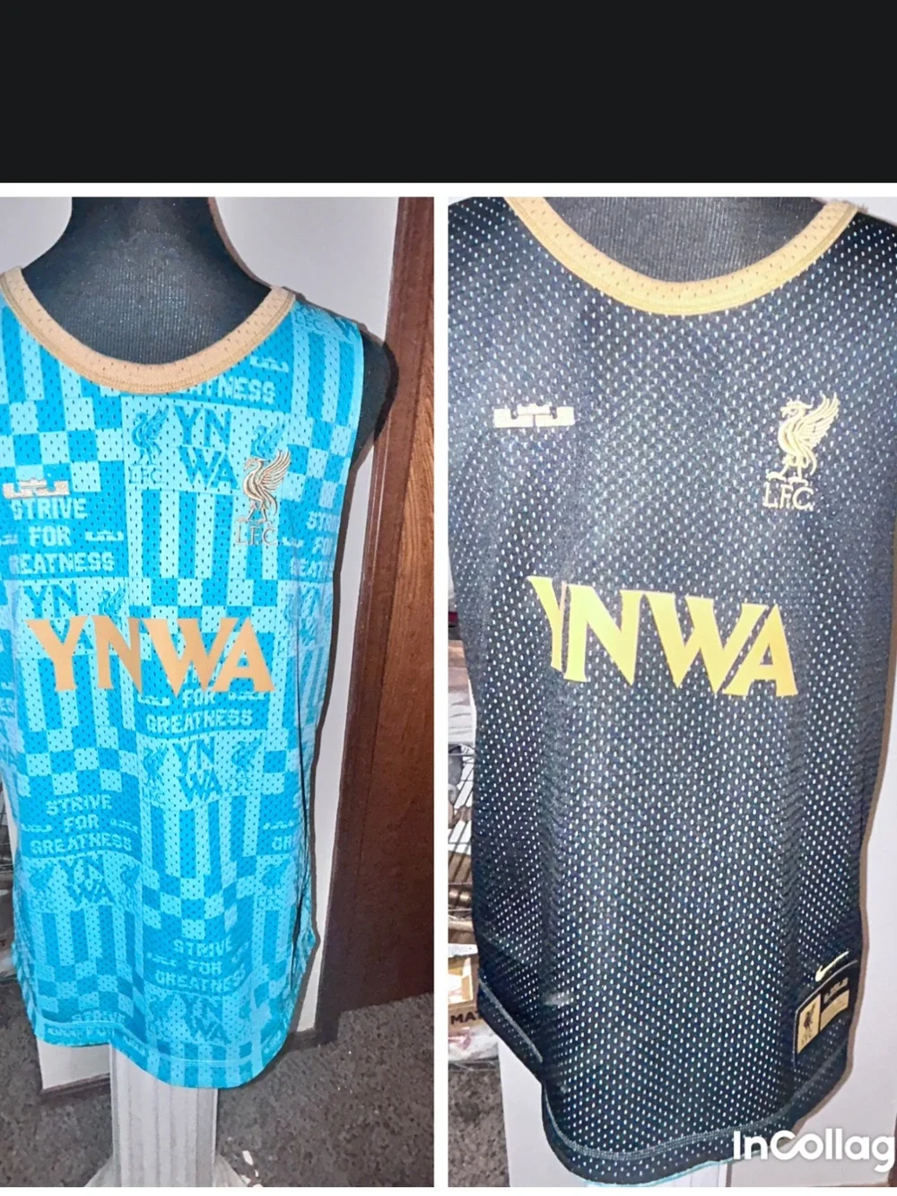 Nike Liverpool x LeBron Reversible Basketball Soccer Jersey Kids L FQ4128-305